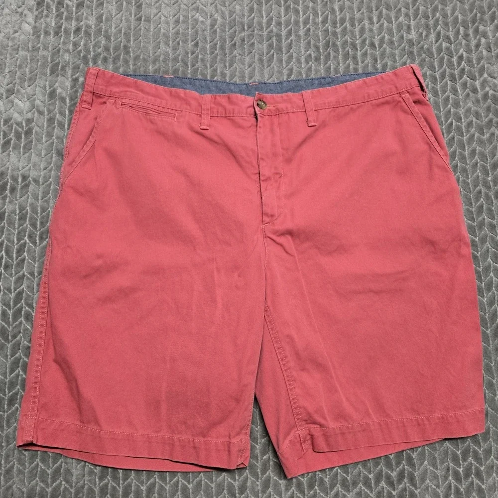 Polo Ralph Lauren Shorts Men 42 Pink Blue Pony Twill Relaxed Fit Golf Chino